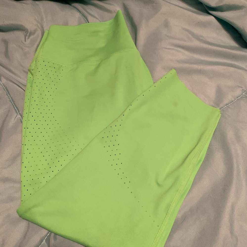 BuffBunny lime green leggings size XL